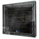 Specchio LED Quadrato | Pulsanti touch | Funzione anti-appannamento | Luce bianca fredda - Reyze Serie Official Modello 7